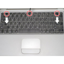 Замена клавиатуры PowerBook G4 Titanium Onyx